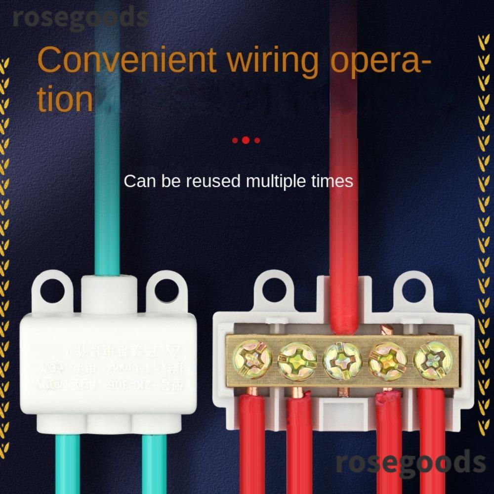 ROSEGOODS T-type สายไฟล็อค Quick Crimp Splitter ขั้วต่อสายไฟ Terminal ...