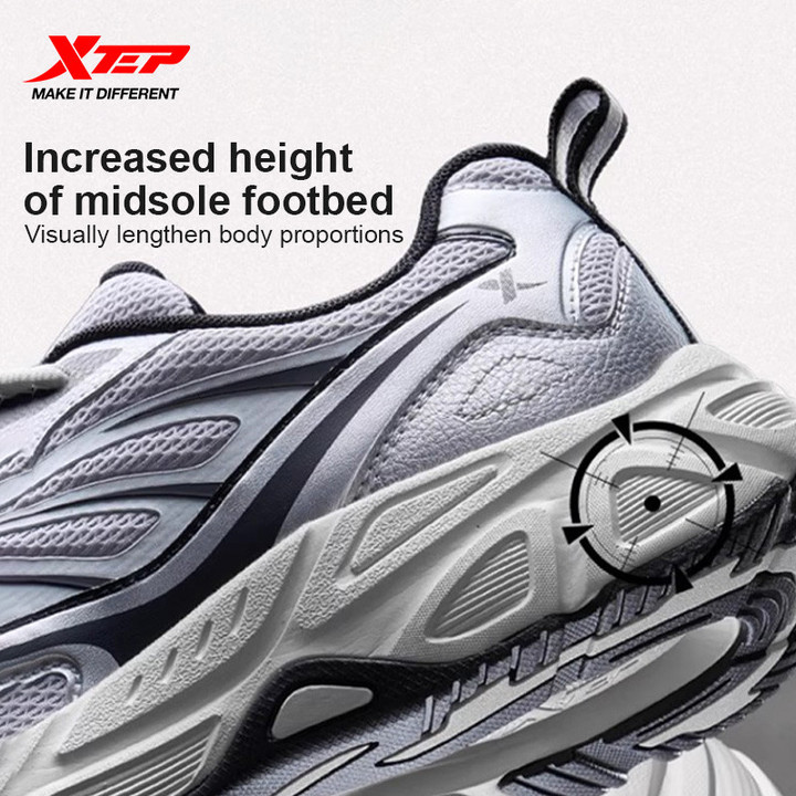 XTEP Juechen 8 รองเท้าวิ่งลำลองสไตล์เรโทร มินิมอล สวมใส่สบาย ดูดซับแรงกระแทก น้ำหนักเบา และตอบสนองได้ดี — รองเท้ากีฬา แบรนด์ Xtep ของแท้ 100% เช็คราคาจาก Shopee Lazada thumbnail 4