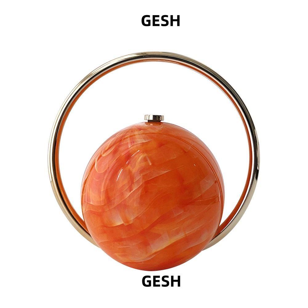 GESH กระเป๋าถือสตรี ดีไซน์หรูหรา พลาสติกคุณภาพสูง พร้อมฝาบอลเงิน ...