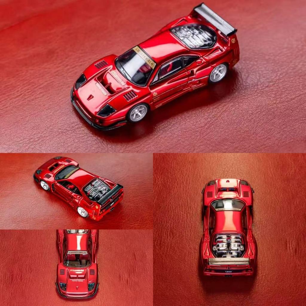 DM Model 1/64 Ferrari F40 LBWK Metal Red โมเดลรถ รถของเล่น สําหรับเด็ก ...