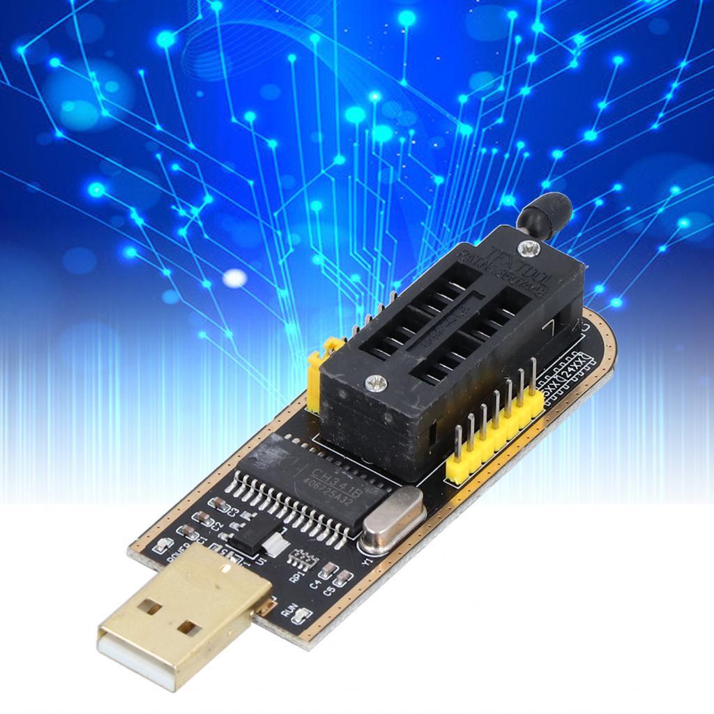 โมดูลบอร์ดโปรแกรมเมอร์ USB CH341A สำหรับการสำรองข้อมูลการเขียนโปรแกรม ...