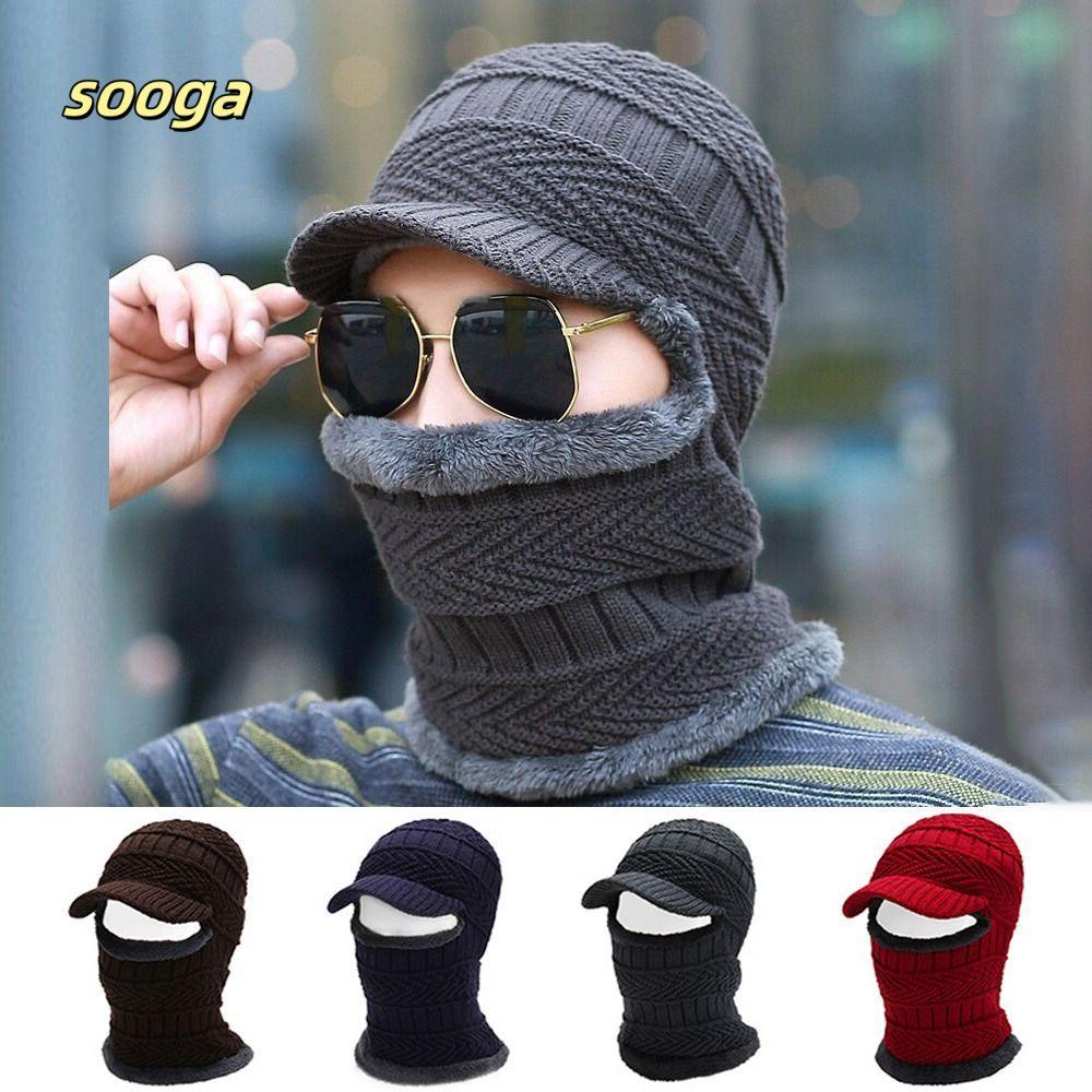 SOOGA Skullies Beanies หมวกทอยหนังสัตว์ Windproof กันลม อเนกประสงค์ ...