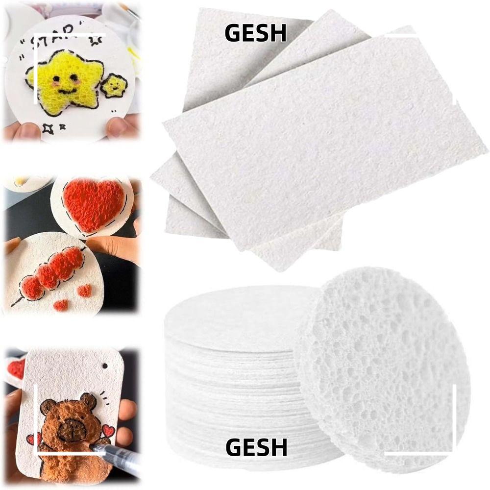 GESH 10 ชิ้นภาพวาดเนื้อกระดาษ, โฟมของเล่นเพื่อการศึกษา Puffy Texture ...