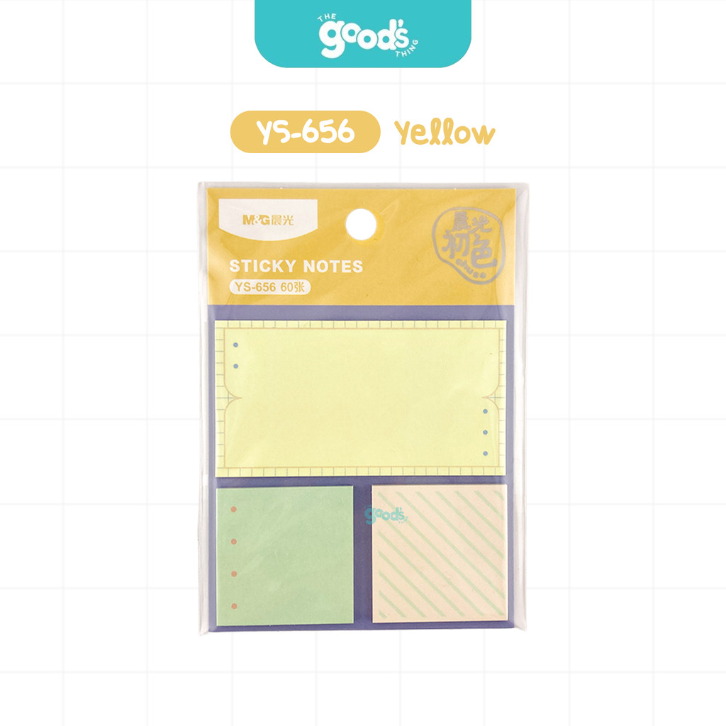 กระดาษโน้ต M&G รุ่น YS-656 Sticky notes สีสันสดใส (จำนวน1แพ็ค) | Shopee ...