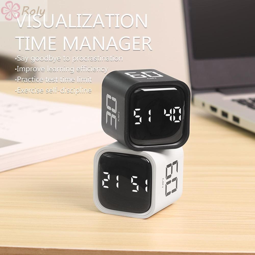 ROLY Digital Cube Timer, 5/10/30/60min การหมุนจับเวลา Pomodoro Timer, 3 ...