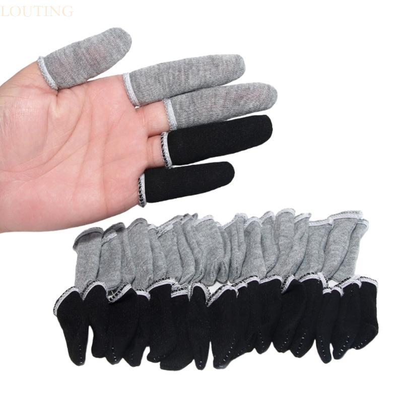 LOUTING แพ็ค 10 ถุงมือผ้าฝ้ายกันเหงื่อยามขอบยืดหยุ่น Universal สําหรับ ...