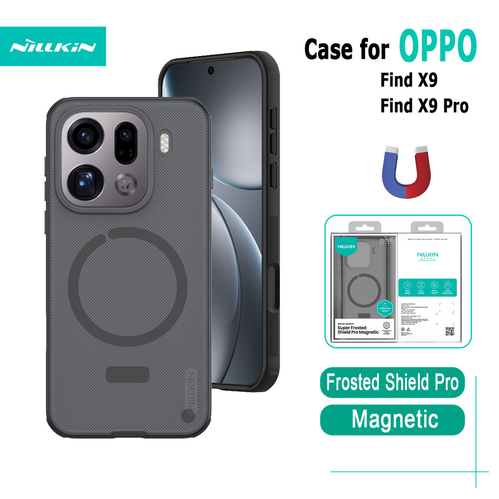 เคสโทรศัพท์แม่เหล็กสําหรับ OPPO Find X9 Pro X9 กรณี Nillkin Frosted ...