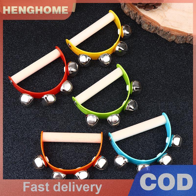 [HENGHOME] ไม้ครึ่งรอบ Hand Ringing Bell เด็กกลองดนตรี Orff Instruments ...