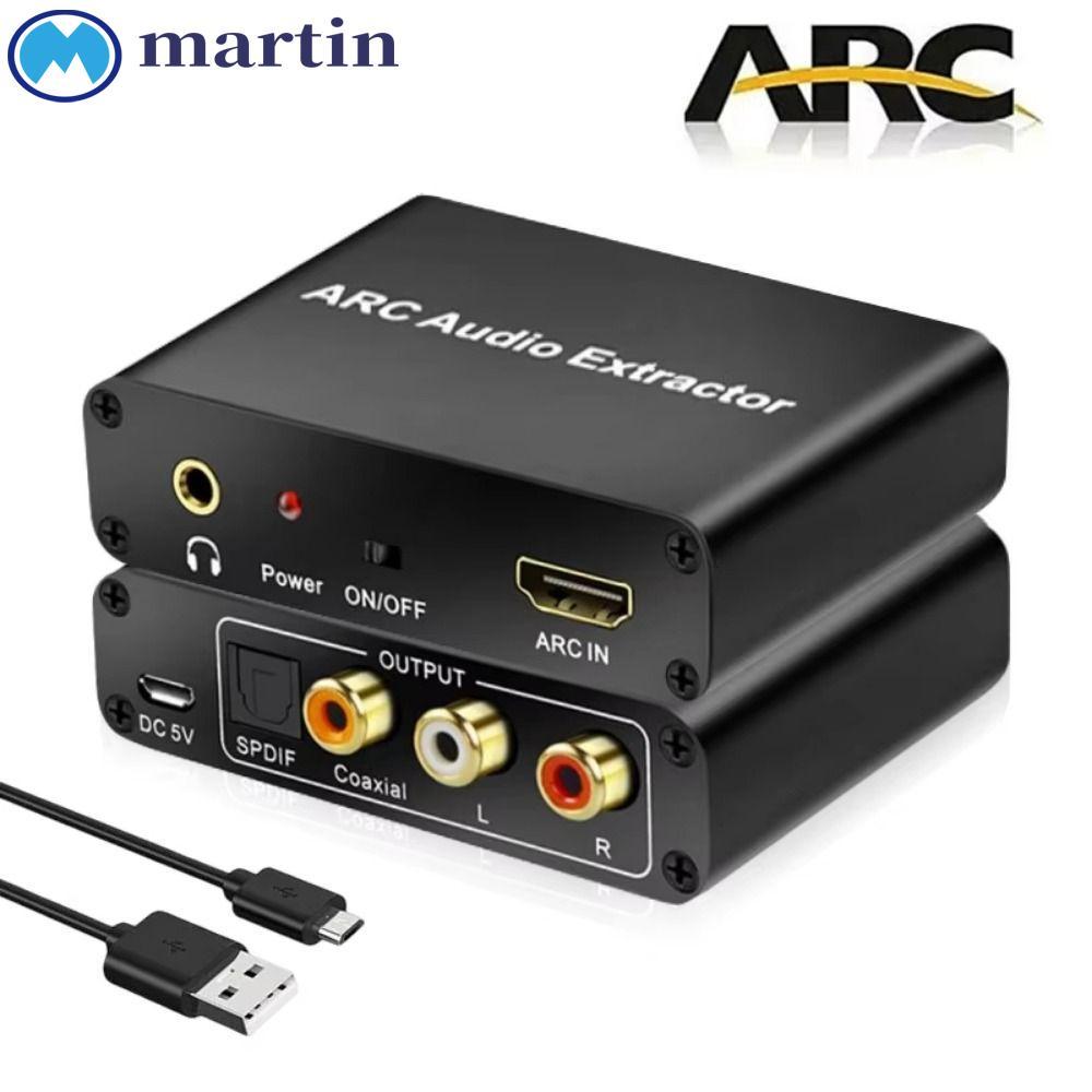 MARTIN ARC Audio Adapter Extractor, L/R Coaxial SPDIF Jack 192KHz ARC ...