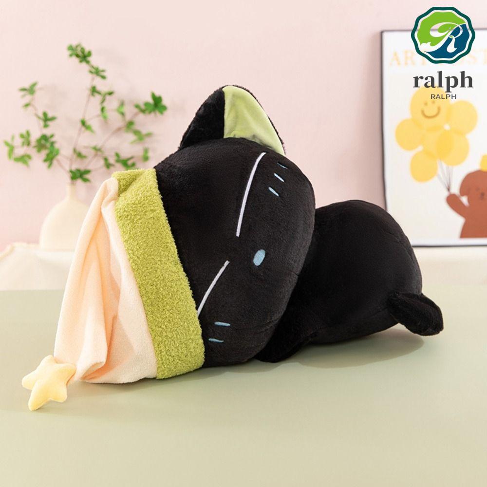 RALPH The Legend of Hei Plush Toy, Big-Eyed Cuddle Pillow Black Cat ...