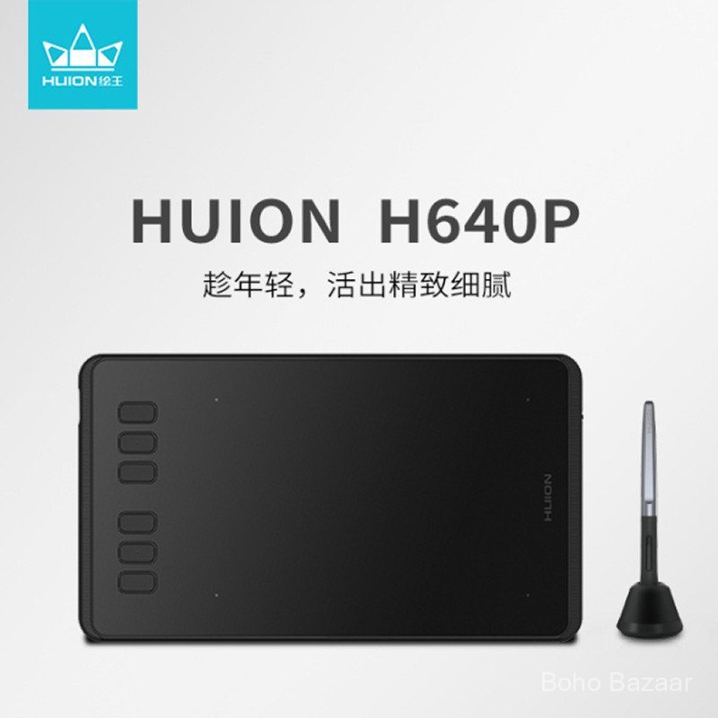 HUION HUION H640P Passive Hand-Drwn แท็บเล็ตดิจิตอลแท็บเล็ตการวาดภาพ ...