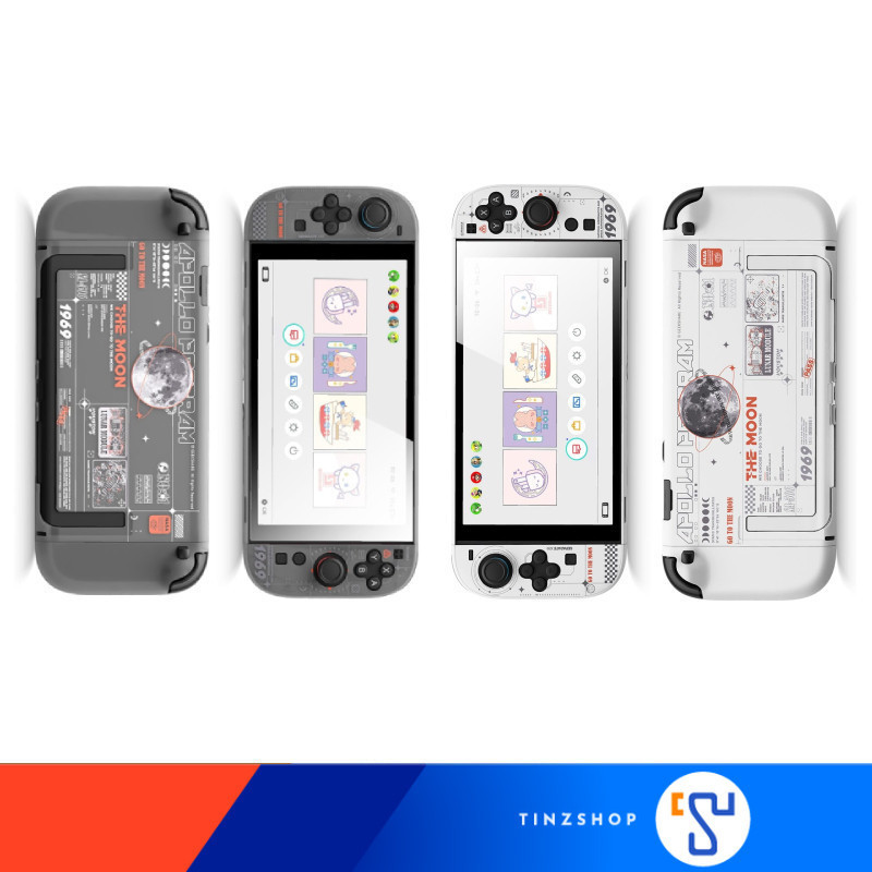 [ส่งด่วน] [Switch2] GeekShare Moon Exploration Protective Case for NintendoSwitch2 : เคสลายพระจันทร์ สวิทซ์2 : Tinzshop