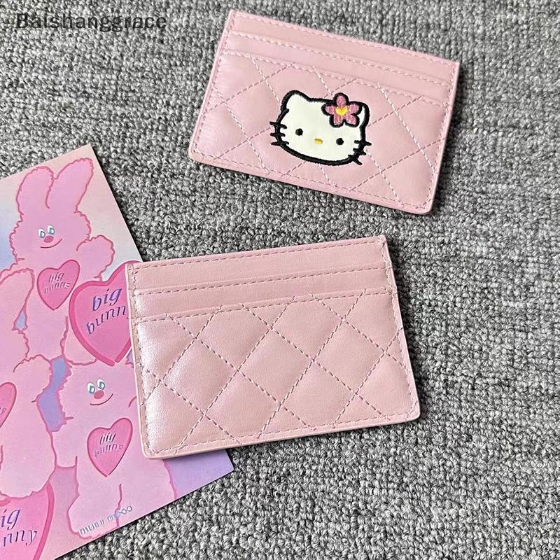 Baishanggrace Hello Kitty Card Holder แบบการ์ตูนน่ารัก พกพาสะดวกสำหรับ ...
