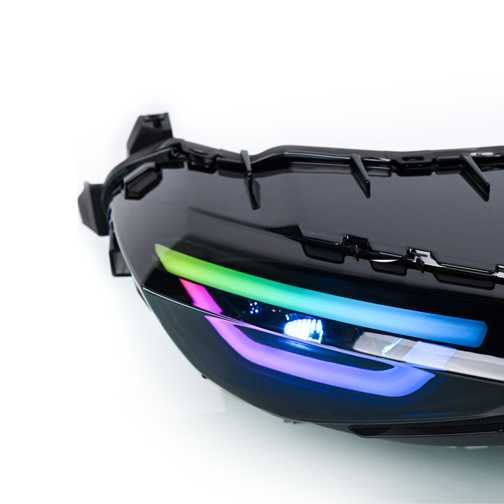 ไฟท้าย LED Nmax V2 สีสดใส ตั้งค่าแสงได้ 30 ระดับ RGB เสียบและใช้งานได้ ...
