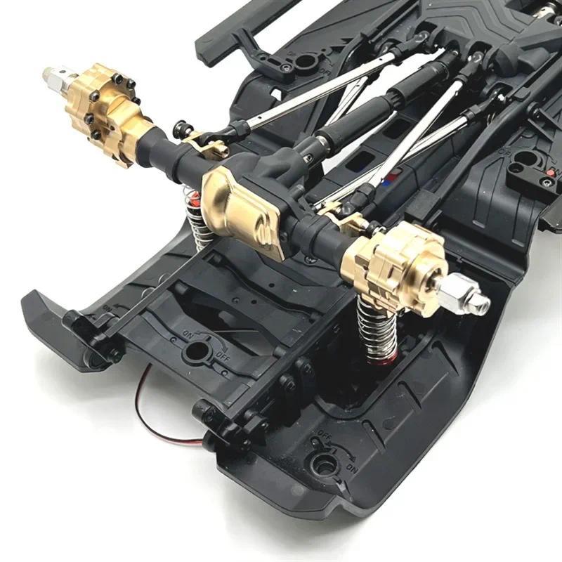 ทองเหลืองด้านหน้าและด้านหลังเพลาสําหรับ RC Crawler TRXS TRX4 TRX6 1/10 ...