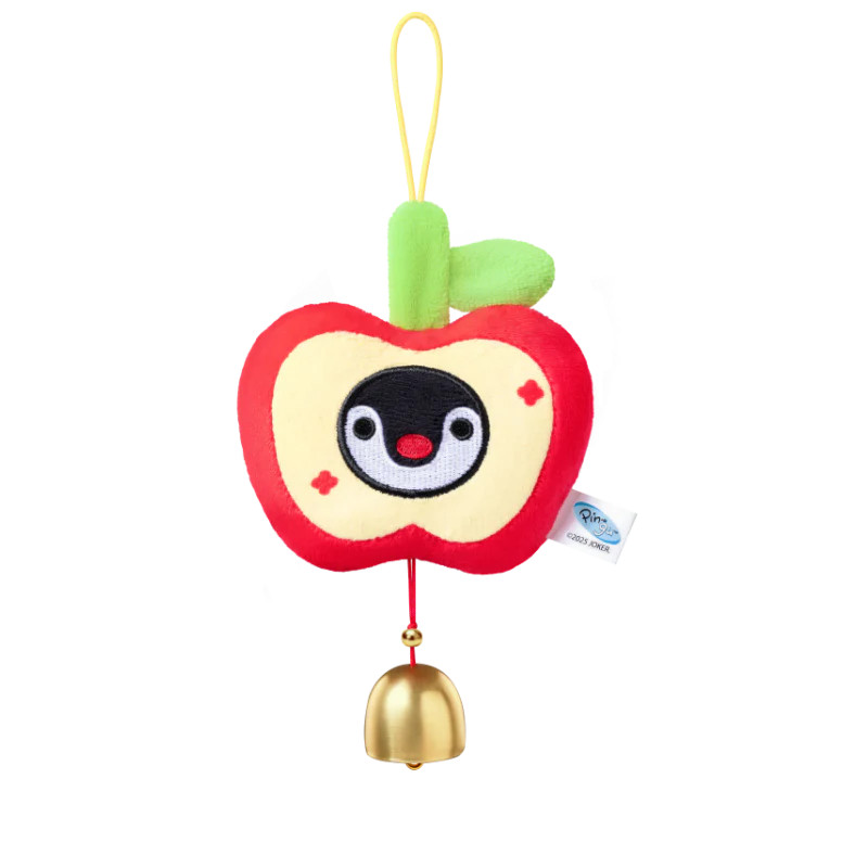 Pingu Christmas Apple Plush Bell -- ของเล่นตุ๊กตาตกแต่งวันหยุดน่ารักนุ่มน่ารัก | ของขวัญคริสต์มาส ของแต่งบ้านที่อบอุ่นและของขวัญวันหยุด-MarTUBE®