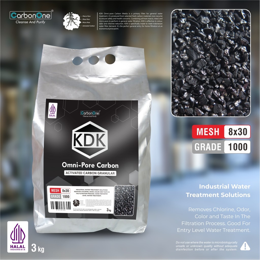 KDK 1000 8x30 ถ่านกัมมันต์ 3Kg Pack | Shopee Thailand
