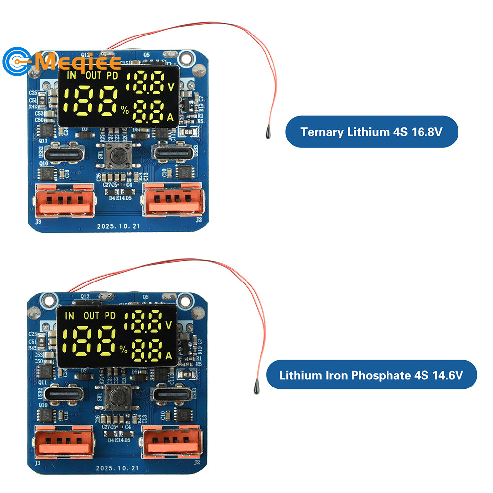 4S PD 100W ชาร์จ/Discharge Integrated Buck-Boost Module 20V 5A High ...
