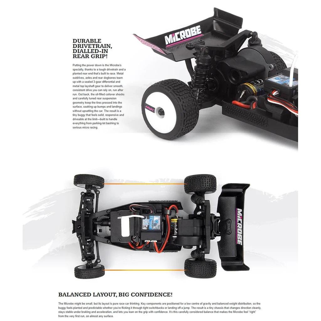HPI Maverick Microbe 2WD แปรง 1/24 RC รีโมทคอนโทรลไฟฟ้ารุ่นรถ Off-road ...