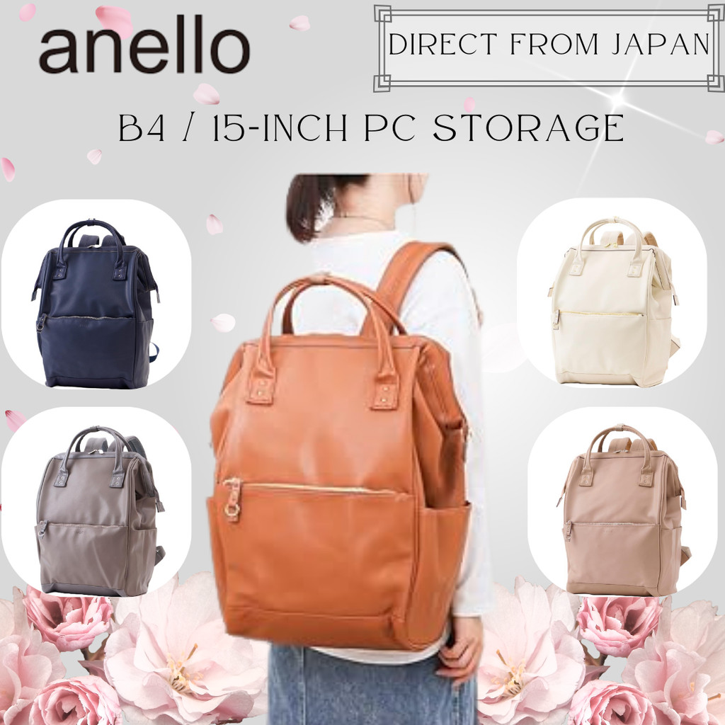 anello large leather backpack Grande SPS GUB3014Z with Clasp, Small, A4 Base, Water Repellent, Multi-Storage, Black : Clothing, Shoes & Jewelry this backpack is lightweight and easy to carry. Buy Anello Synthetic Leather Backpack