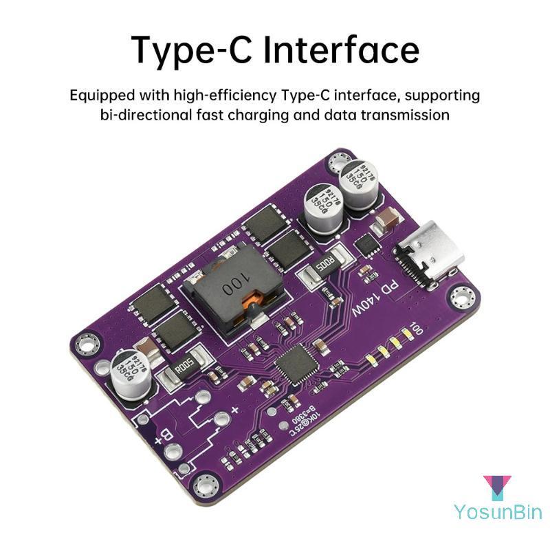 YosunBin] PD3.1 140W Fast Charger Module 3S 4S 5S 6S Charger Discharger ...