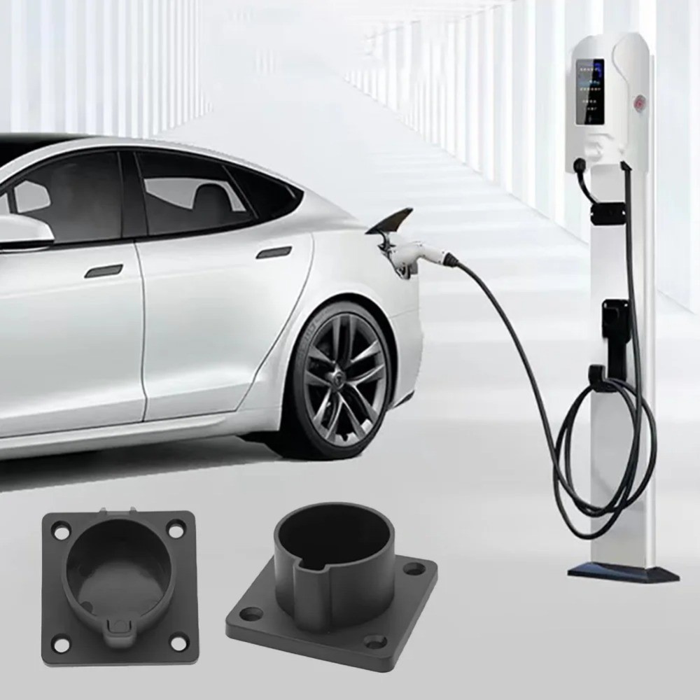 EV Charger Bracket หนังฐานประเภท 2 EV Plug Wall Mount EVSE Organizer EV ...