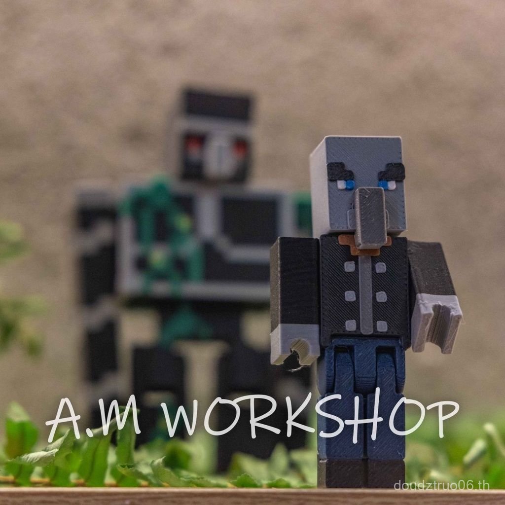 Minecraft Obsidian Iron Puppet Movable เครื่องประดับตู้เย็นสติกเกอร์พวง ...