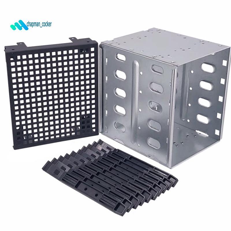 5.25 นิ้วถึง 5 x 3.5 นิ้ว HDD Cage Rack ฮาร์ดไดรฟ์ดิสก์ Enclosure Disk ...