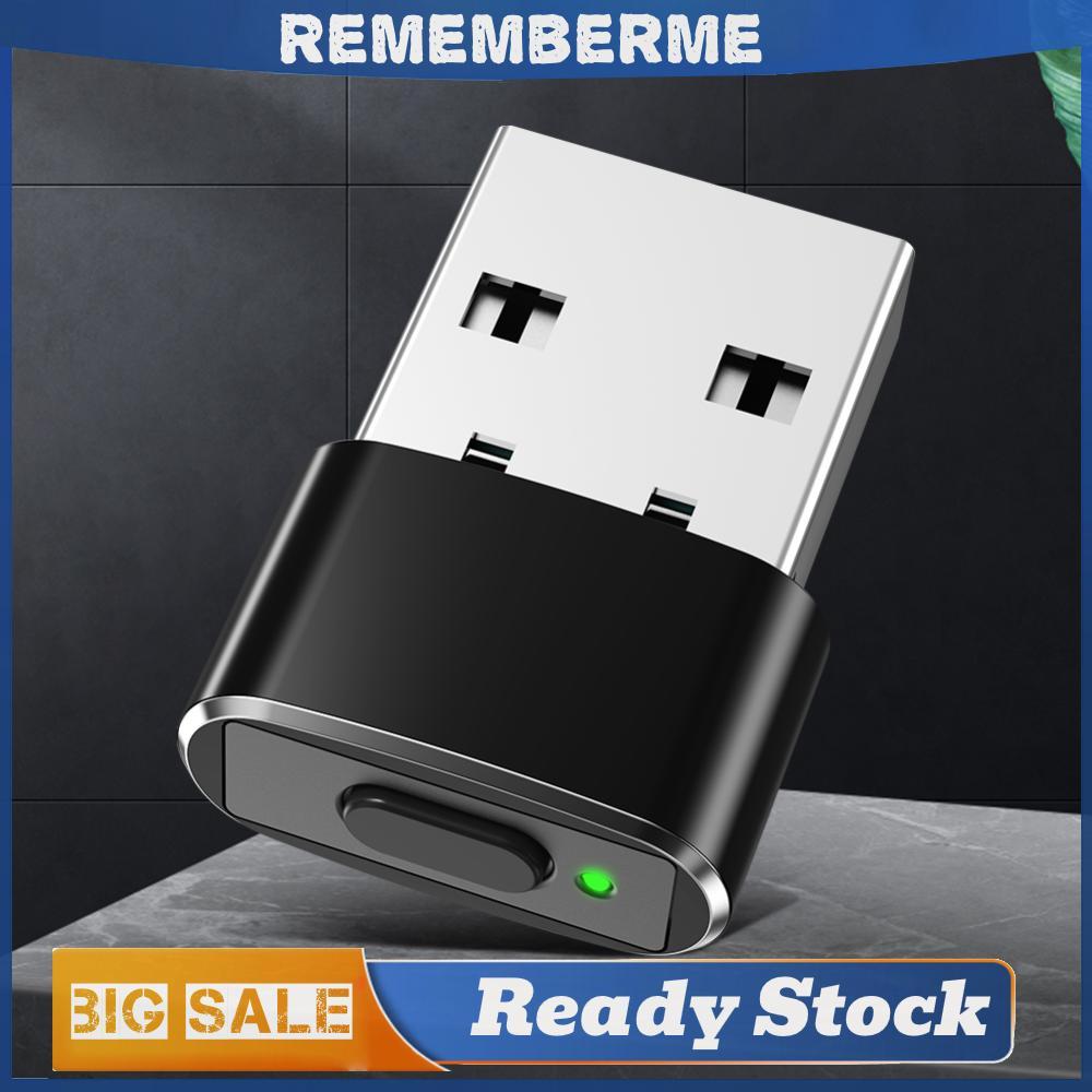 มินิเมาส์ Jiggler ปุ่มเปิด/ปิด USB อัตโนมัติ Move Cursor Shaker ...