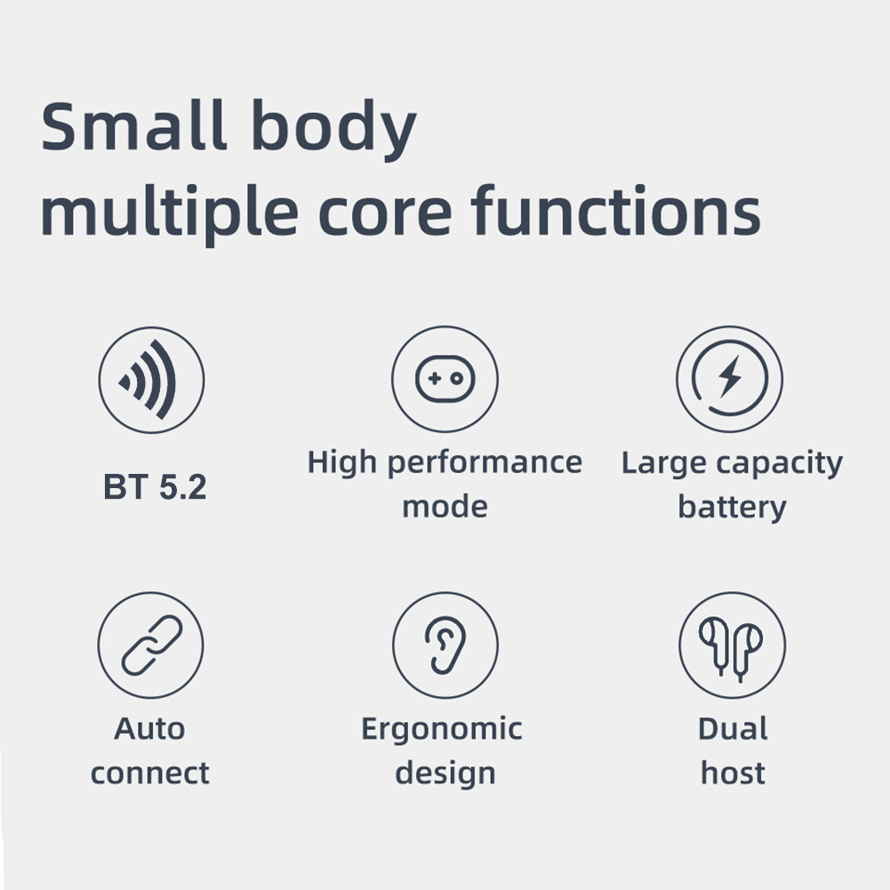 หูฟังเชื่อมต่อบลูทูธ 5.2 Long Endurance Stable Connection สําหรับ KZ ...