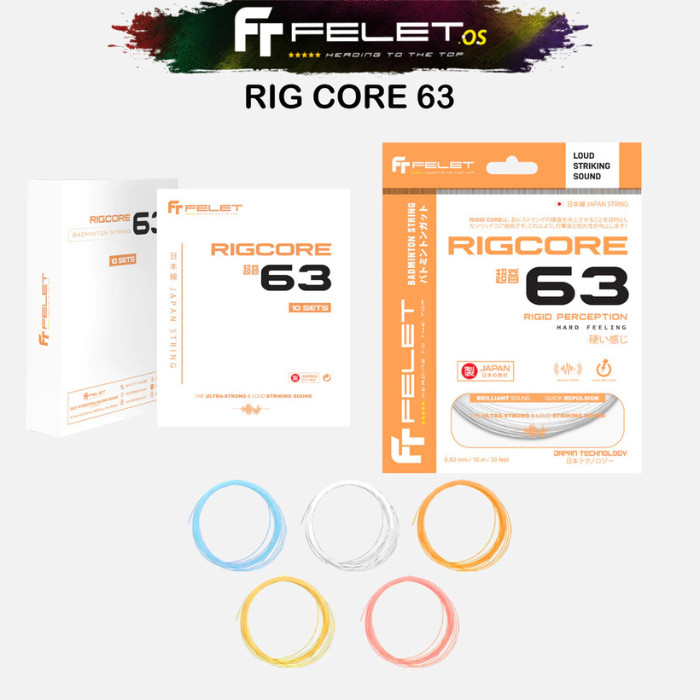 Felet Rigcore 63 (0.63 mm) สายแบดมินตัน Made In Japan Tech - สายไม้ ...