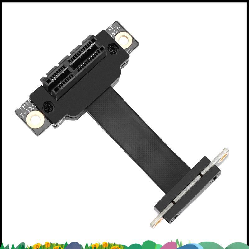 PCIE X1 Riser สาย Dual 90 องศามุมขวา PCIe 3.0 X1 ถึง X1 สาย 8Gbps PCI ...