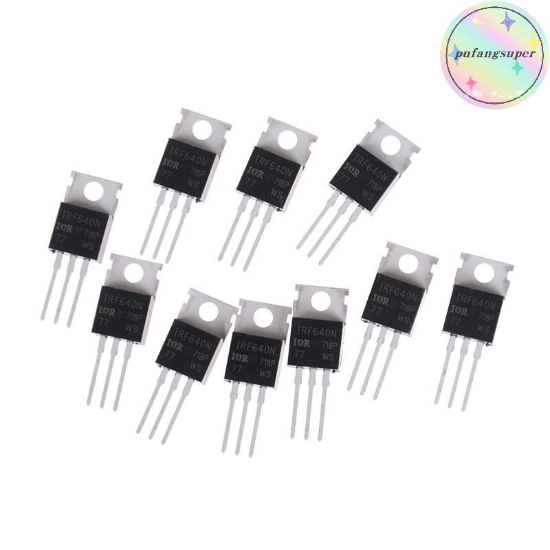 Pufangsuper 10PCS ใหม่ IRF640 IRF640N Power mosfet 18A 200V TO-220 TH ...