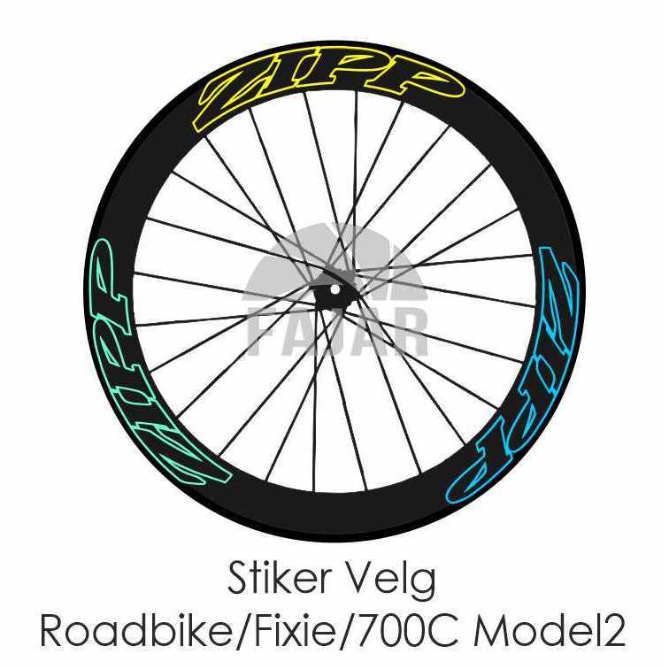 สติ๊กเกอร์ Zipp รุ่น 2 สําหรับจักรยานเสือหมอบ/Fixie Rims 700C ราคาต่อ ...