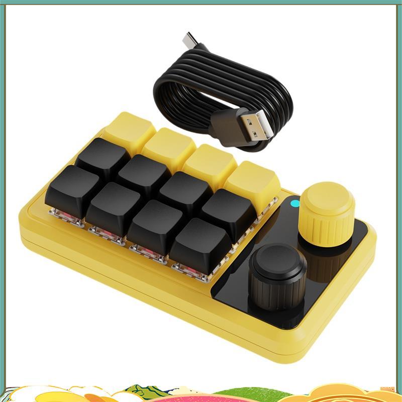 คีย์บอร์ดลูกบิด RGB Gaming Keypad Mechanical Hotswap Macropad การเขียน ...