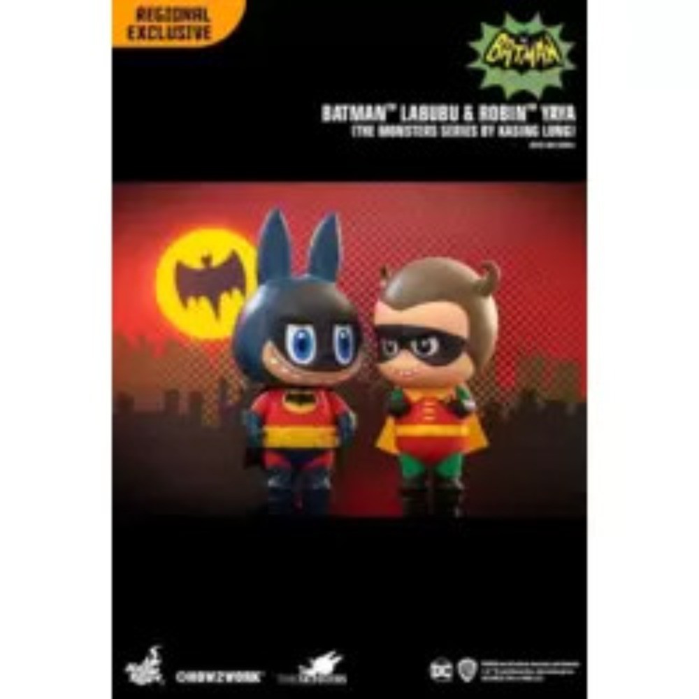LABUBUバットマンのコスライダーpopmart　新品未開封 Hot Toys Batman 1966 Labubu & Robin Yaya (The Monsters Series by