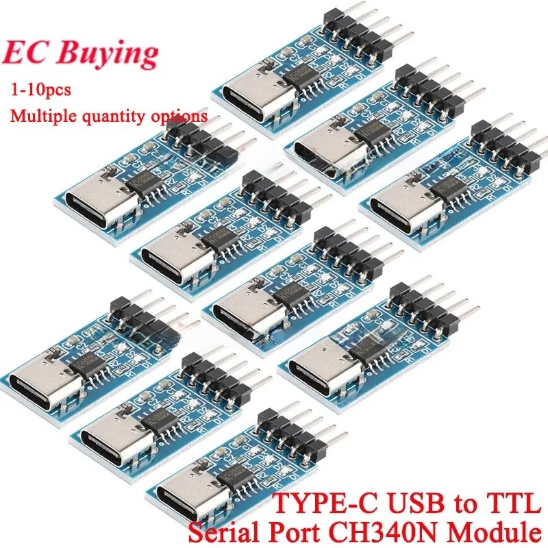 1 PC TYPE-C USB to TTL Serial Port CH340N โมดูล CH340 DC 5V 3.3V ...