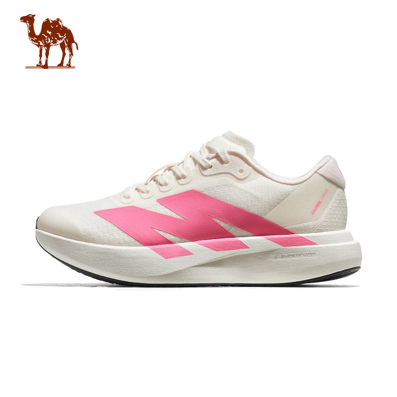CAMEL CROWN มงกุฎ รองเท้าวิ่งคาร์บอนไฟเบอร์สําหรับผู้หญิงและผู้ชาย - รองเท้ากีฬากันลื่นและระบายอากาศได้