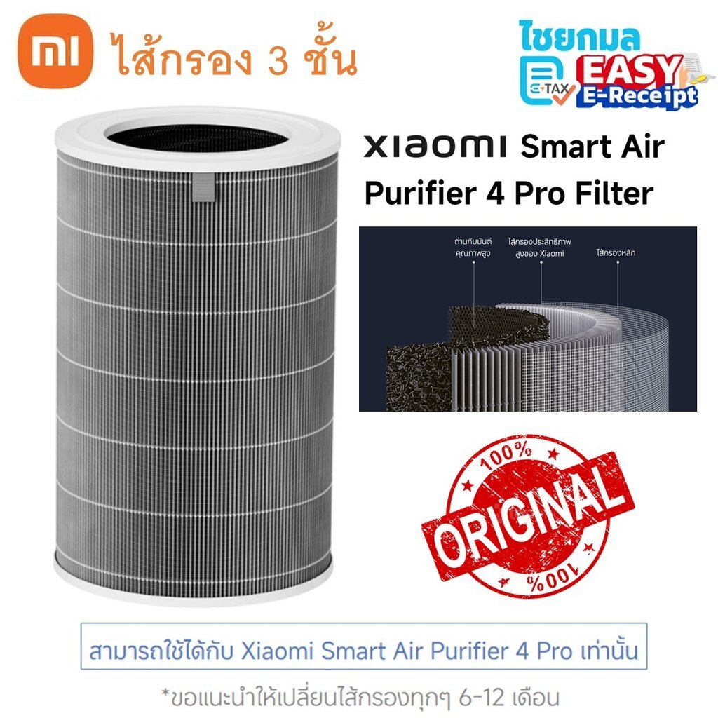 Filtre D'Origine Xiaomi Smart Air Purifier 4 Pro - BHR5062GL - Filtration HEPA Haute Performance