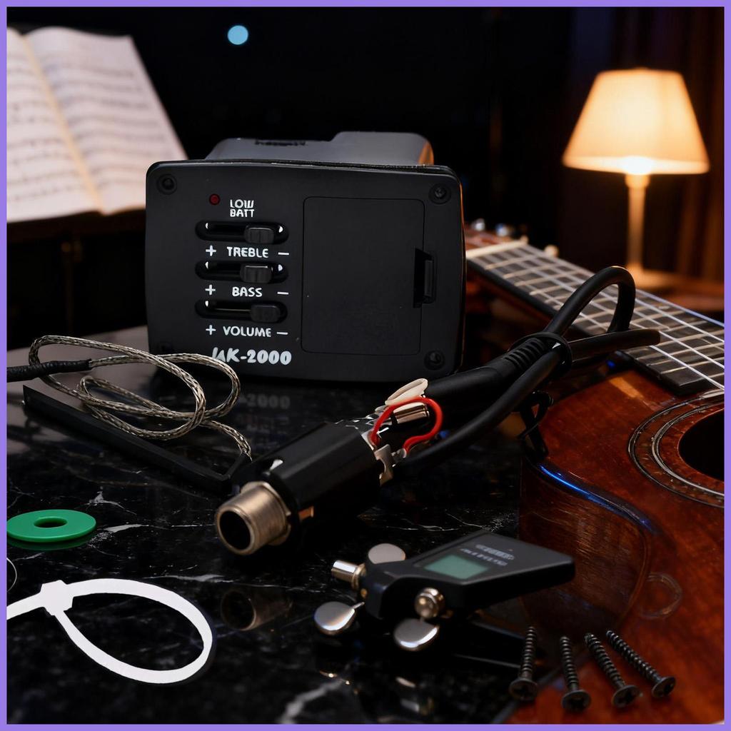 กีต้าร์โปร่ง Pickup Instrument อุปกรณ์จูนเนอร์เสียง Instrument Tone ...