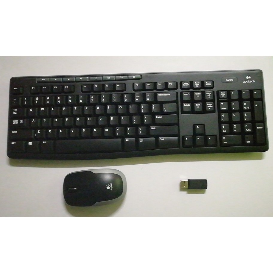 ชุดเมาส์คีย์บอร์ด Logitech MK260 ดั้งเดิม คีย์บอร์ดไร้สาย Logitech K260 ...