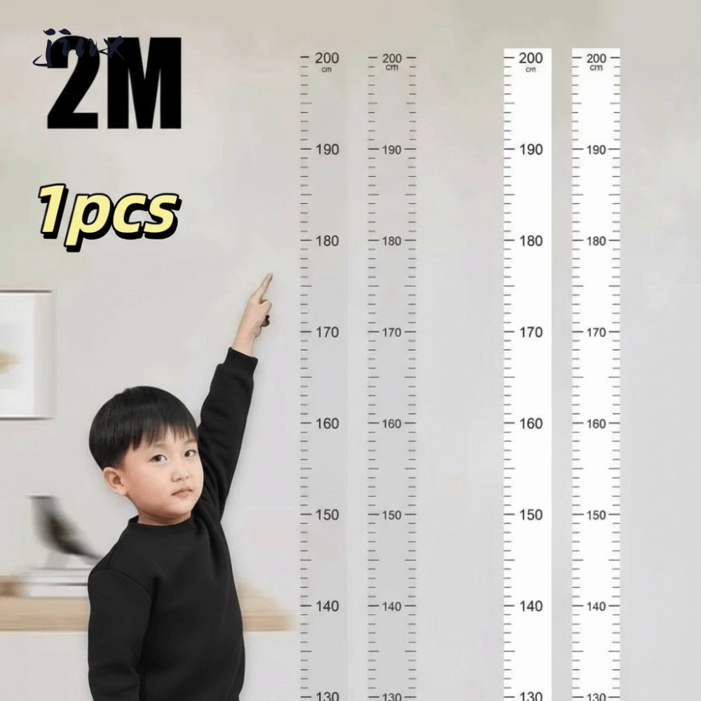 สติ๊กเกอร์วัดส่วนสูง YUJIYU, แผนภูมิการเจริญเติบโตของเด็กแบบมีกาวในตัวแบบถอดได้, โปร่งใสกันน้ํา 2M แผนภูมิการเจริญเติบโตของความสูงสติกเกอร์ใช้ในบ้าน