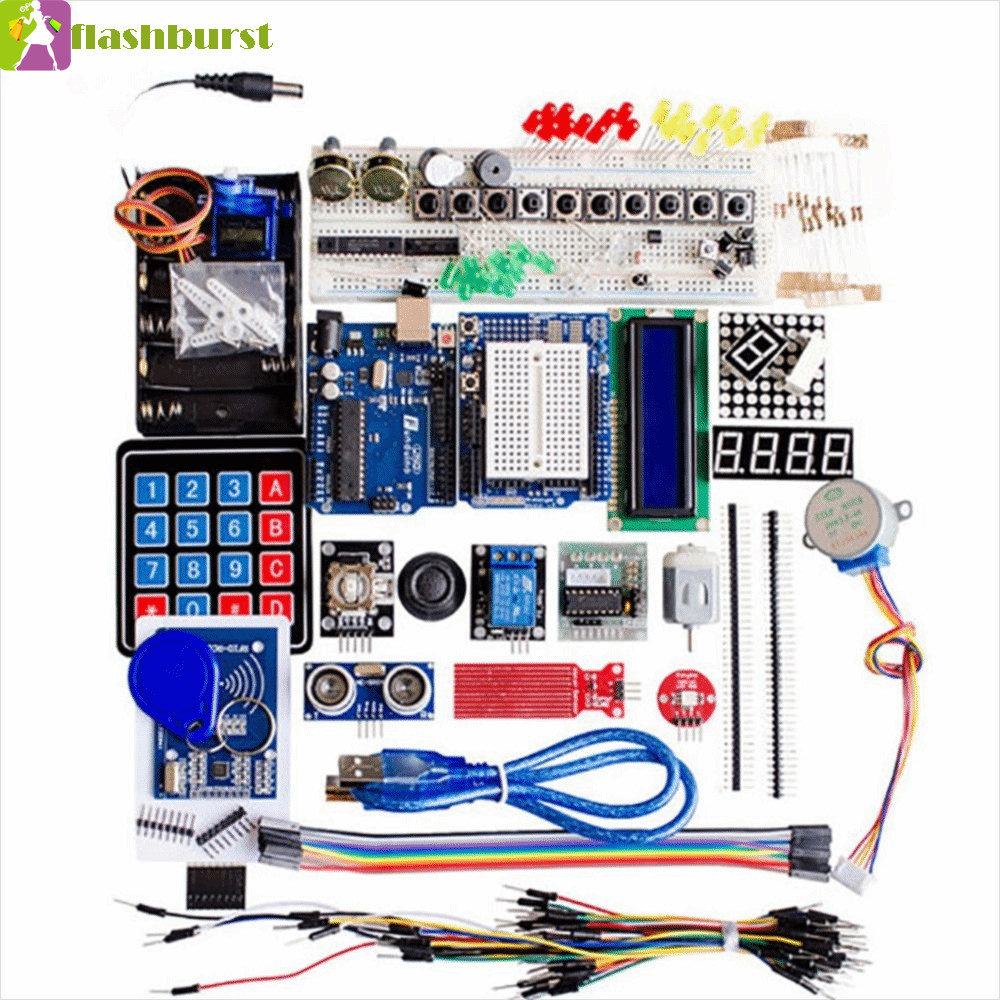 FLASHBURST Starter Kit สําหรับ Arduino Uno R3, ปุ่มเซ็นเซอร์ F5 ไฟ LED ...