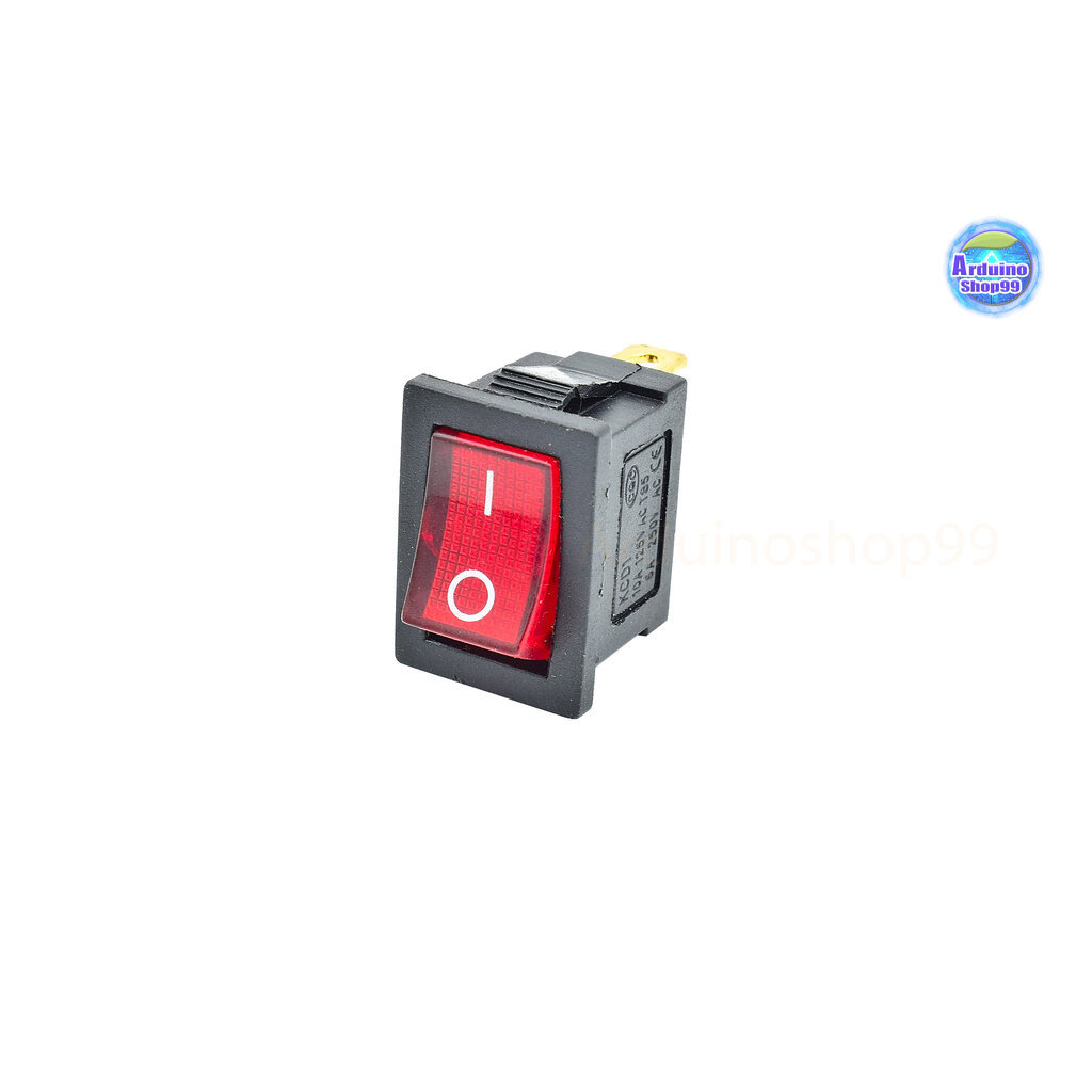 KCD1 Rocker Switch 3Pin 6A/10A 250V/125V AC Red( 1 ตัว) | Shopee Thailand