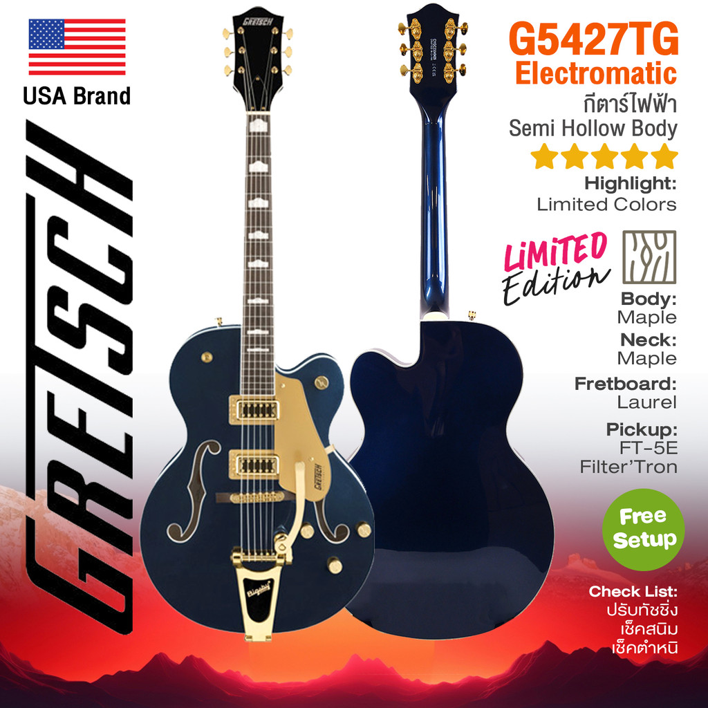 ⭐USA Brand⭐ Gretsch® FSR G5427TG Electromatic Hollow Body Single
