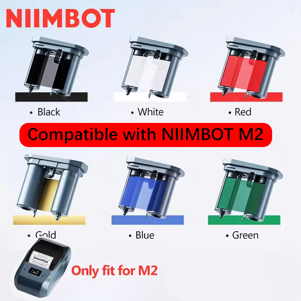 Niimbot M2 Special Carbon Ribbon Label Printer Label Ribbons Barcode ...