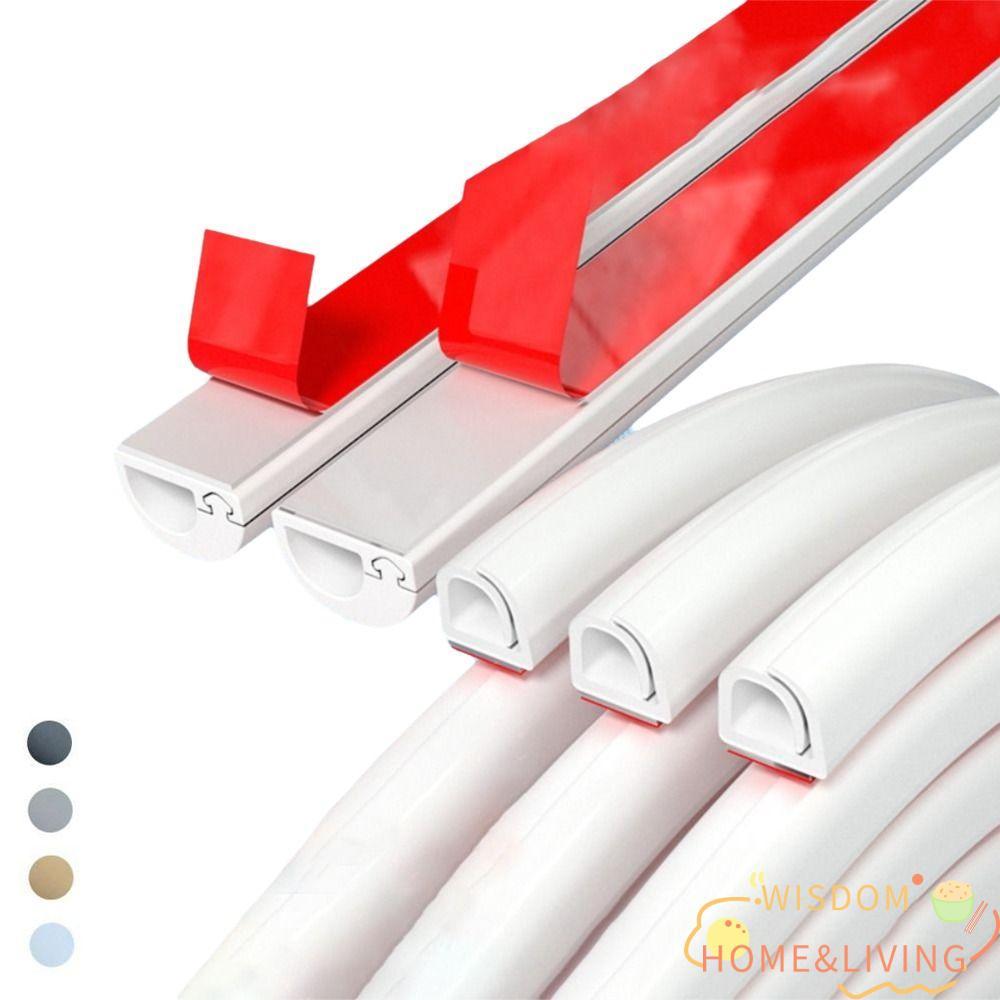 WISDOM คอนซีลเลอร์สายเคเบิล, Raceway Self-Adhesive สายไฟ Hider ...