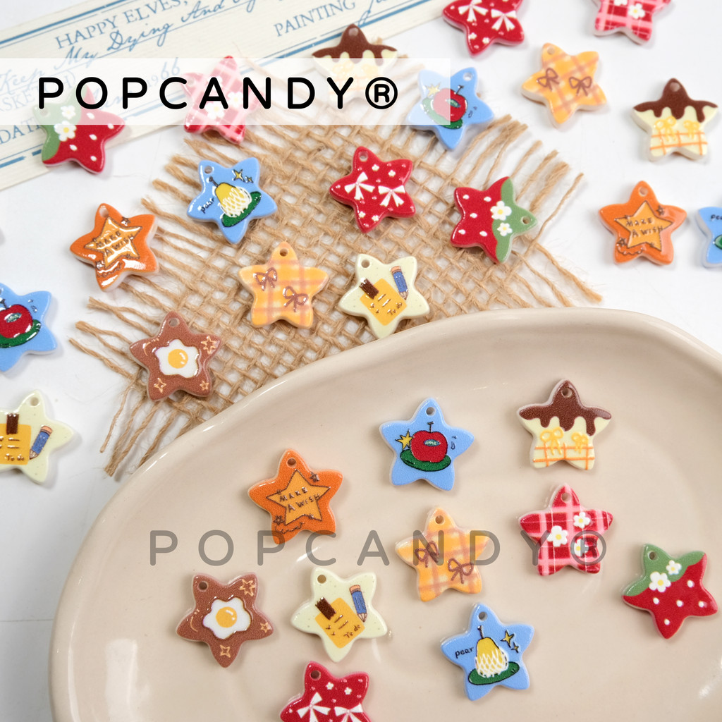 อุปกรณ์ทำเครื่องประดับhandmade อะคริลิก Star และลูกปัด สำหรับงาน Diy Shopee Thailand 