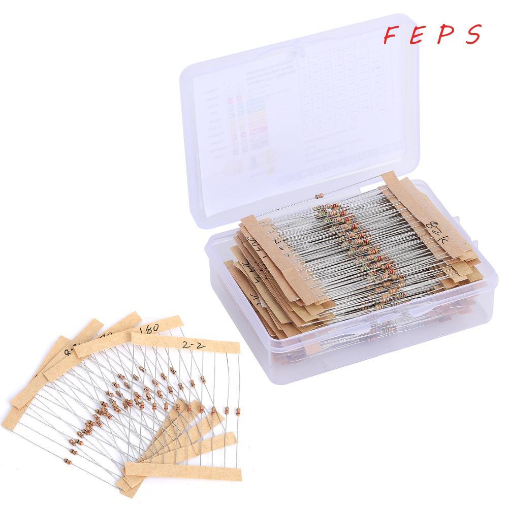 FEPS 640PCS ตัวต้านทานฟิล์มคาร์บอน, 1Ω-10MΩ 5% Tolerance Resistor ...