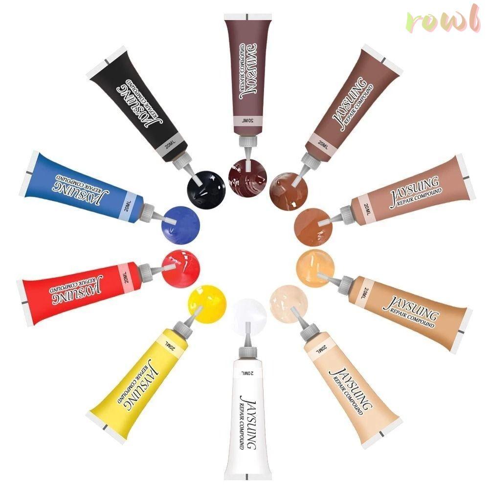 ROWL 20ml เจลซ่อมหนัง, ครีมตกแต่งใหม่โซฟาแจ็คเก็ตซ่อมสีหนัง Toning ครีม ...